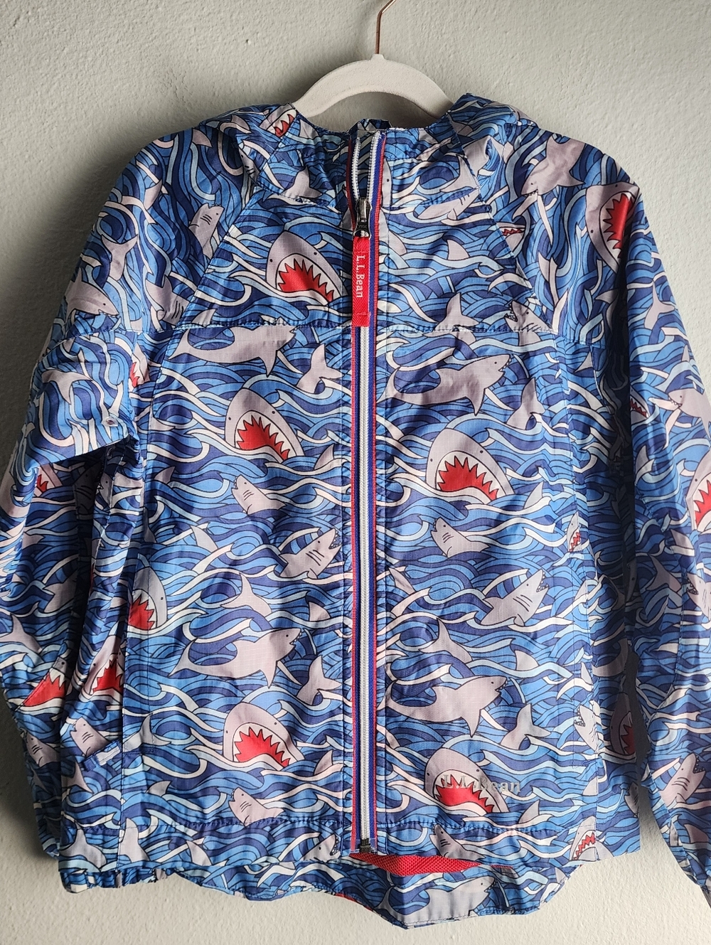 LL BEAN Shark Lightweight Jacket Size 6x/7